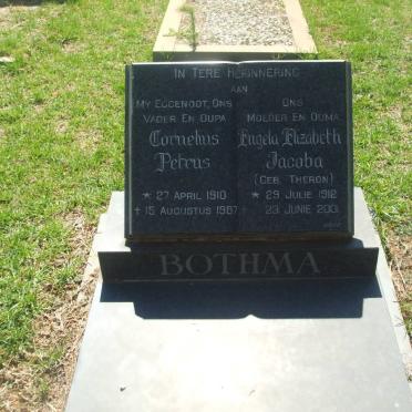 BOTHMA Cornelius Petrus 1910-1987 &amp; Engela Elizabeth Jacoba THERON 1912-2001