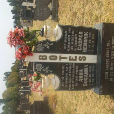 BOTES Casper Hendrik 1926-2006 &amp; Anna Susanna 1930-2004