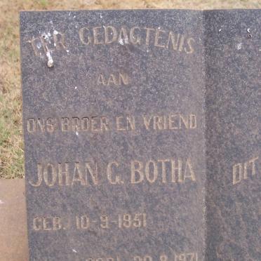 BOTHA Johan G. 1951-1971