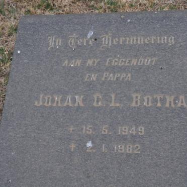 BOTHA Johan C.L. 1949-1982