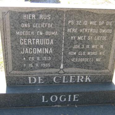CLERK Gertruida Jacomina, de 1913-1985
