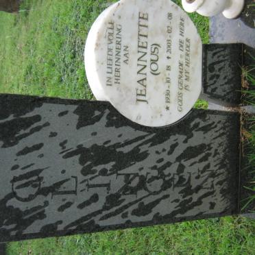 CLINGEN Jeannette 1930-2003