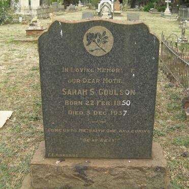 COULSON Sarah S. 1850-1937