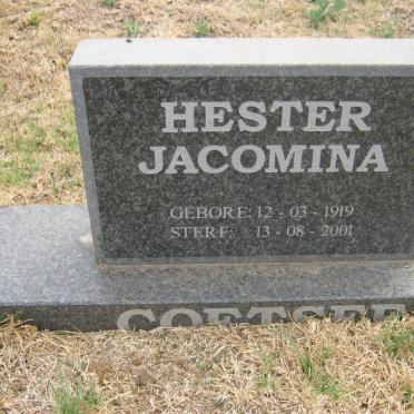 COETSEE Hester Jacomina 1919-2001