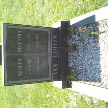 COLLER Adolph, van 1911-1996 &amp;  Albertha 1917-1989