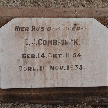 COMBRINCK E.J. 1854-1933