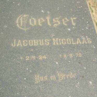 COETSER Jacobus Nicolaas 1934-1970