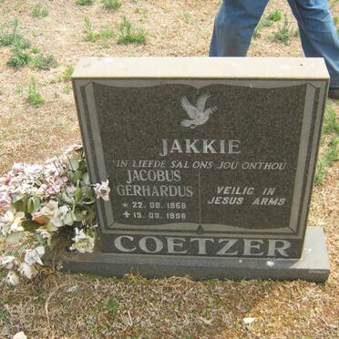 COETZER Jacobus Gerhardus 1958-1998