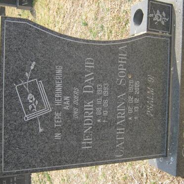 COMBRINCK Hendrik David 1913-1993 &amp; Catharina Sophia 1920-2005