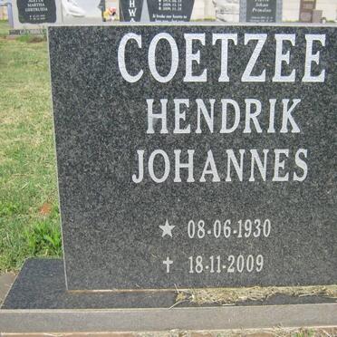 COETZEE Hendrik Johannes 1930-2009