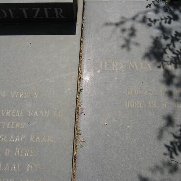 COETZER Jeremia Eksteen 1895-1966