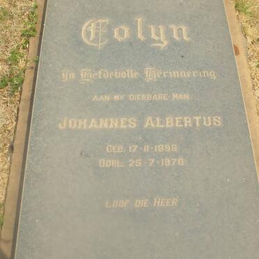 COLYN Johannes Albertus 1898-1970