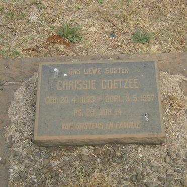 COETZEE Chrissie 1893-1957