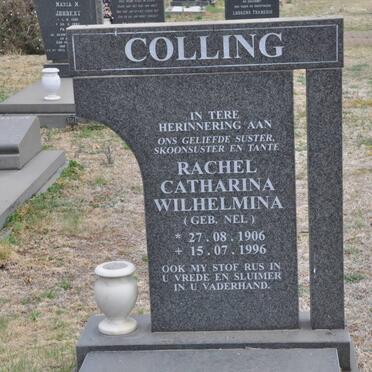 COLLING Rachel Catharina Wilhelmina nee NEL 1906-1996