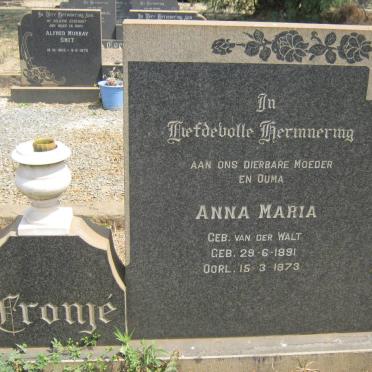 CRONJÉ Nicolaas Stefanus 1888-1970 &amp; Anna Maria VAN DER WALT 1891-1973
