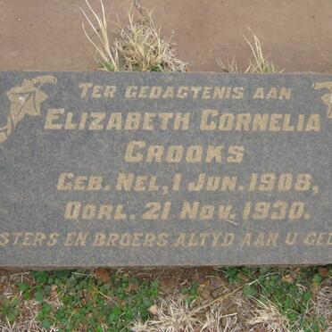 CROOKS Elizabeth Cornelia 1908-1930