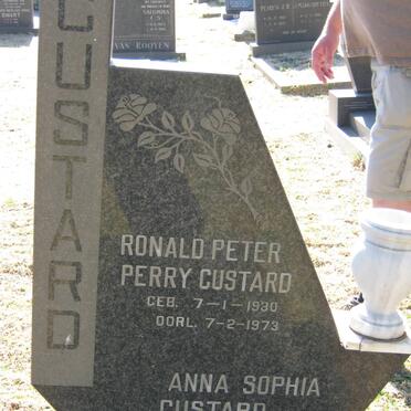 CUSTARD Ronald Peter Perry 1930-1973 &amp; Anna Sophia 1936-1985