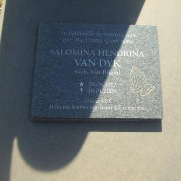 DYK Salomina Hendrina, van nee VAN BILJON 1917-2006