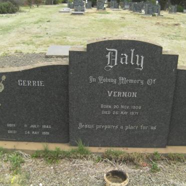 DALY Vernon 1908-1971 :: DALY Gerrie 1945-1991