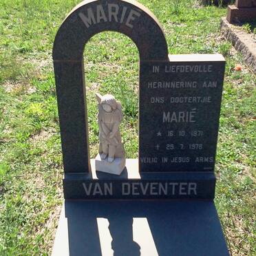 DEVENTER Marié, van 1971-1978