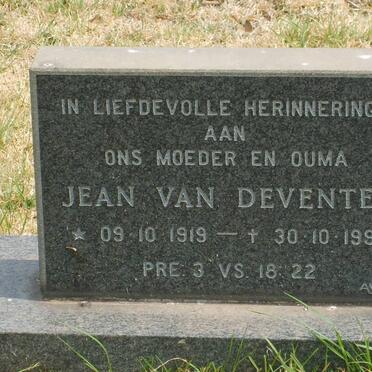 DEVENTER Jean, van 1919-1990