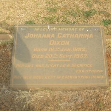 DIXON Johanna Catharina 1882-1957