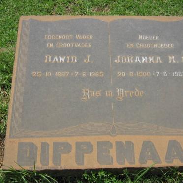 DIPPENAAR Dawid J. 1887-1965 &amp; Johanna M.G. 1900-1983