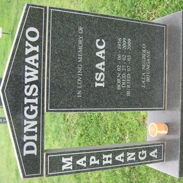 DINGISWAYO Maphanga Isaac 1956-2009