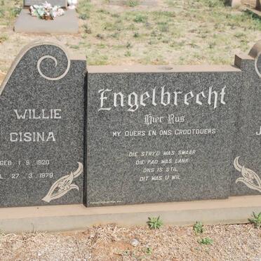 ENGELBRECHT Gert Johannes 1910-1975 &amp; Willie Gisina 1920-1979 