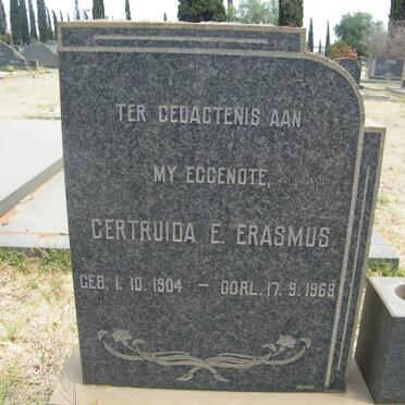 ERASMUS Gertruida E. 1904-1969