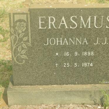 ERASMUS Johanna J.J. 1898-1974