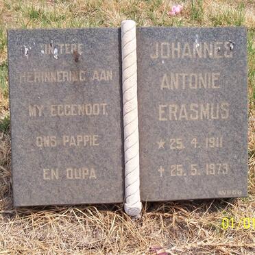 ERASMUS Johannes Antonie 1911-1973