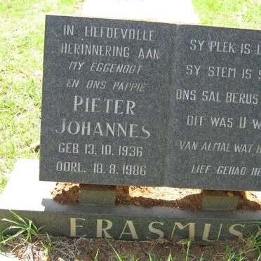 ERASMUS Pieter Johannes 1936-1986