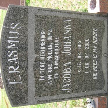 ERASMUS Jacoba Johanna 1915-2000