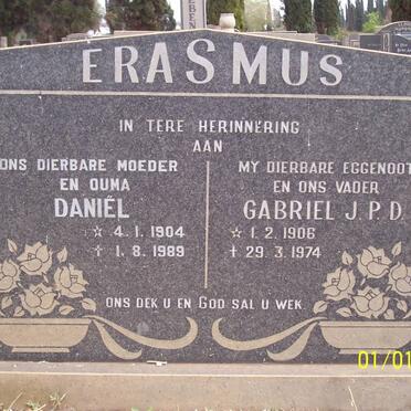 ERASMUS Daniël 1904-1989 &amp; Gabriel J.P.D. 1906-1974