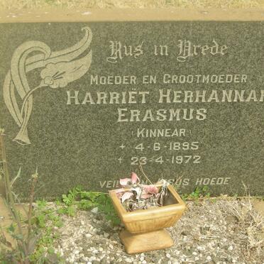 ERASMUS Harriet Herhannah nee KINNEAR 1895-1972