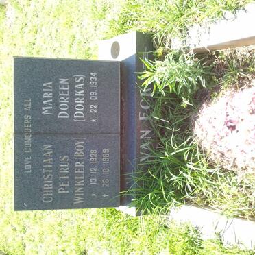 ECK Christiaan Petrus Winkler, van 1928-1989 &amp; Maria Doreen DORKAS 1934-