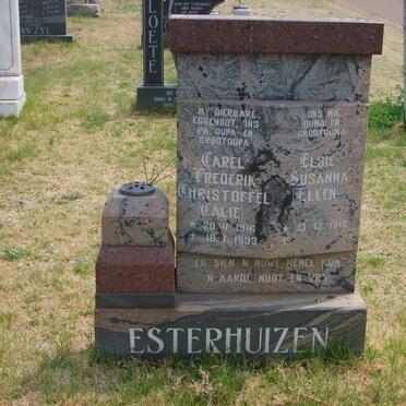 ESTERHUIZEN Carel Frederik Christoffel 1916-1993 &amp; Elsie Susanna  Ellen 1918-