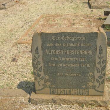 FURSTENBURG Alfonso 1921-1946