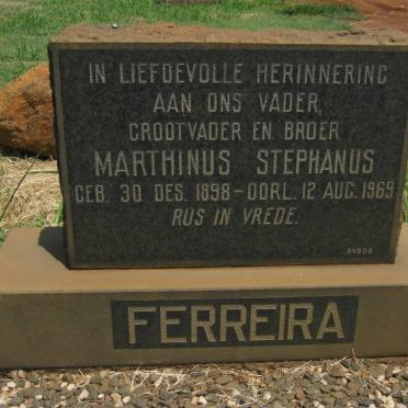 FERREIRA Marthinus Stephanus 1898-1969