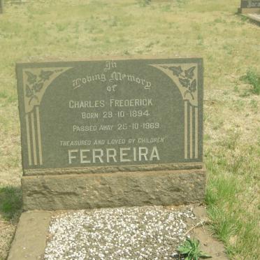 FERREIRA Charles Frederick 1894-1969