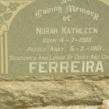 FERREIRA Norah Kathleen 1908-1961