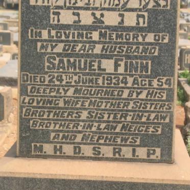 FINN Samuel -1934