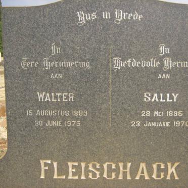 FLEISCHACK Walter 1889-1975 &amp; Sally 1895-1970