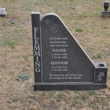 FLEMMING Danie 1908-1996 &amp; Hannie 1920-1998