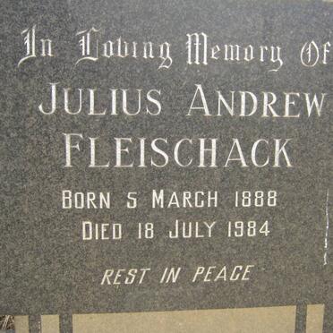 FLEISCHACK Julius Andrew 1888-1984