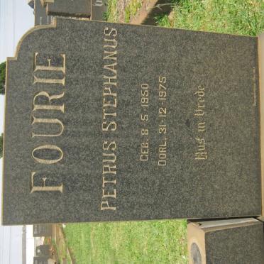 FOURIE Petrus Stephanus 1950-1975