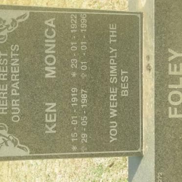 FOLEY Ken 1919-1987 &amp; Monica 1922-1996