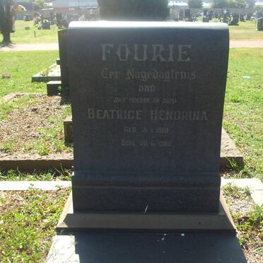 FOURIE Beatrice Hendrina 1909-1988