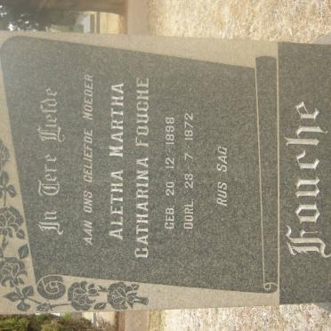 FOUCHE Aletha Martha Catharina 1898-1972